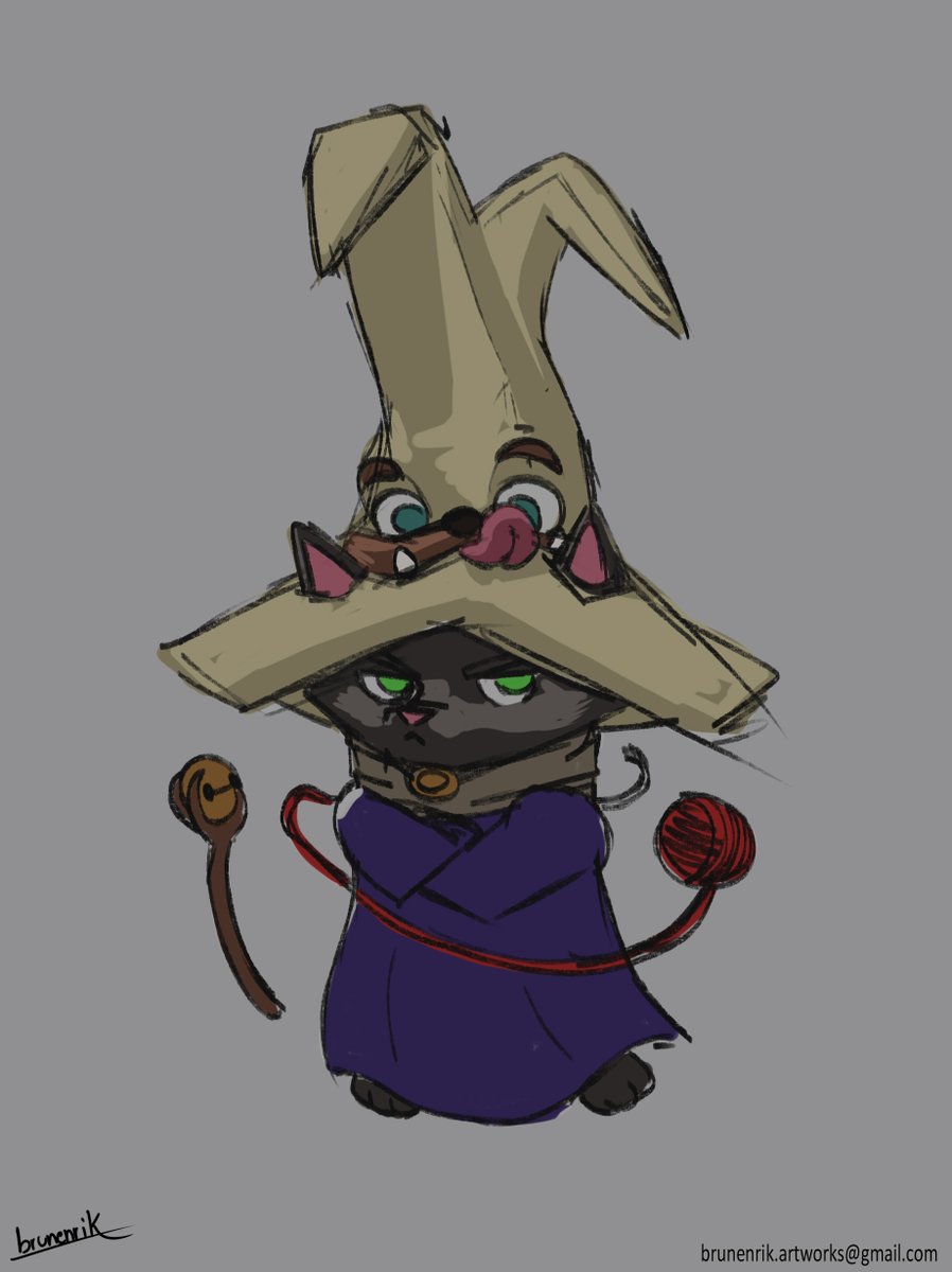 The Witch Cat's Dog Hat

Personal project for my portfolio.
Going through the images, you will be able to follow the concept of the sketch, going through the base colors to the final art.

#conceptart #digitalart #digitalartwork #digitalpainting #forhire #commissionsopen