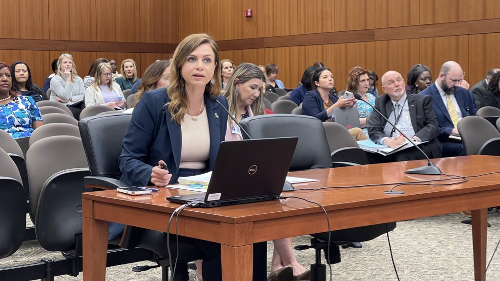 Deputy Superintendent Dr. Jenna Chiasson updates @bese on progress towards developing Louisiana’s first student standards for computer science. #laed #lalege #lagov