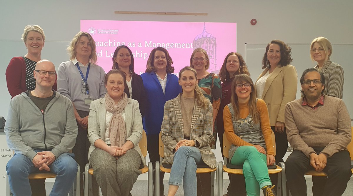 Staff of the College of Medicine, Nursing & Health Sciences participated in a training programme, Coaching as a Leadership and Management Style, delivered by Head of Staff Coaching, Anna Cunningham and Internal Coach, Nicola McNicholas.