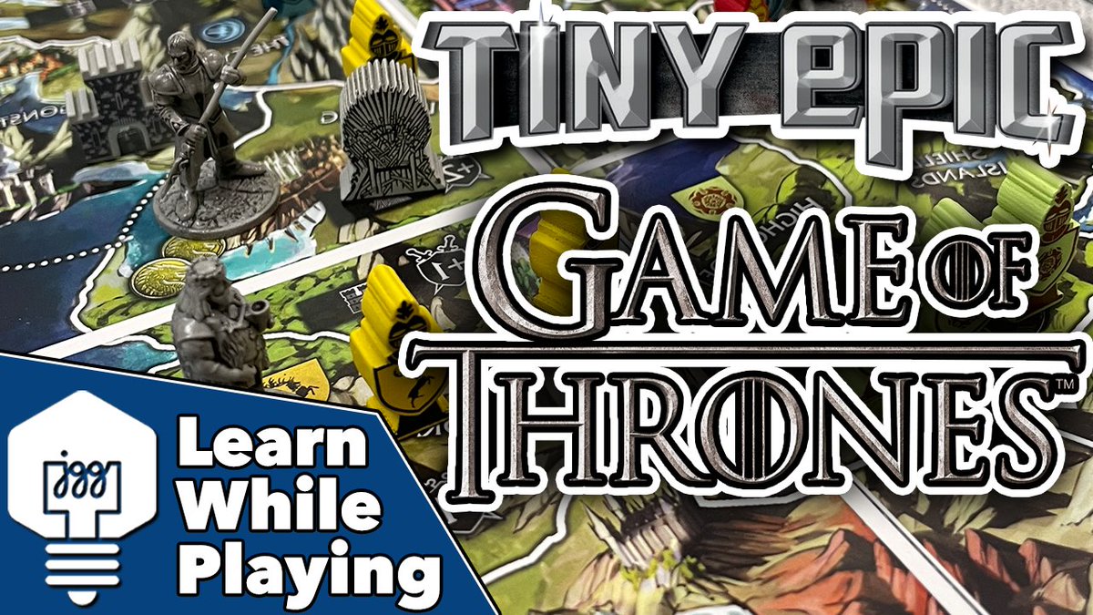 It's time to learn Tiny Epic Game of Thrones while actually playing it! Check it out here -> youtu.be/JLzvyCFA_YQ