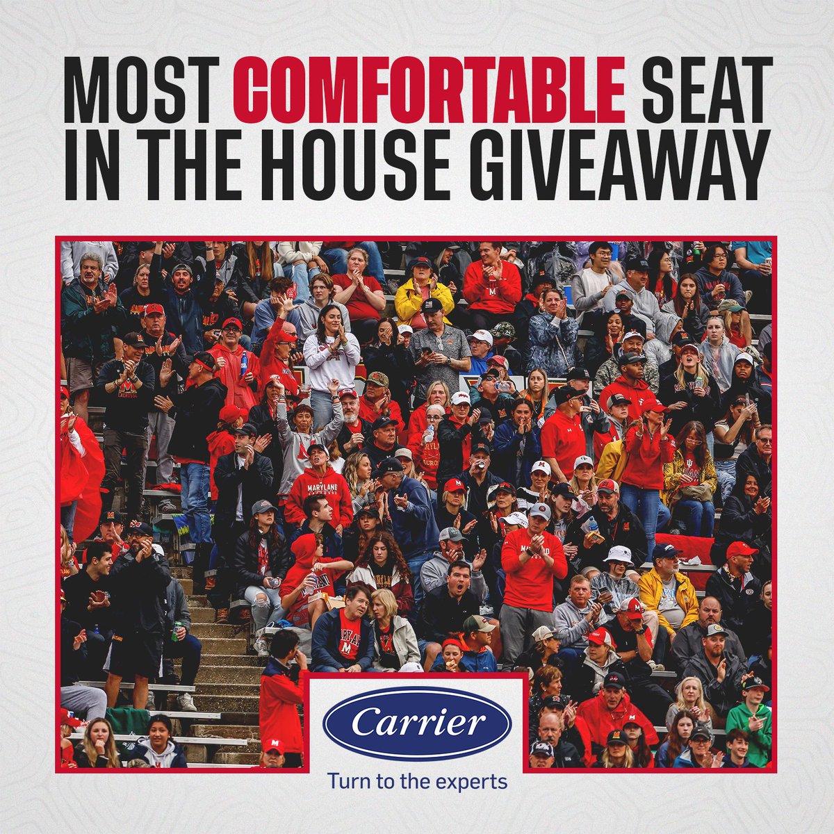 Be at Saturday's @TerpsMLax game vs. Rutgers courtesy of @carrier! Enter to win: go.umd.edu/3Ua1Wbq