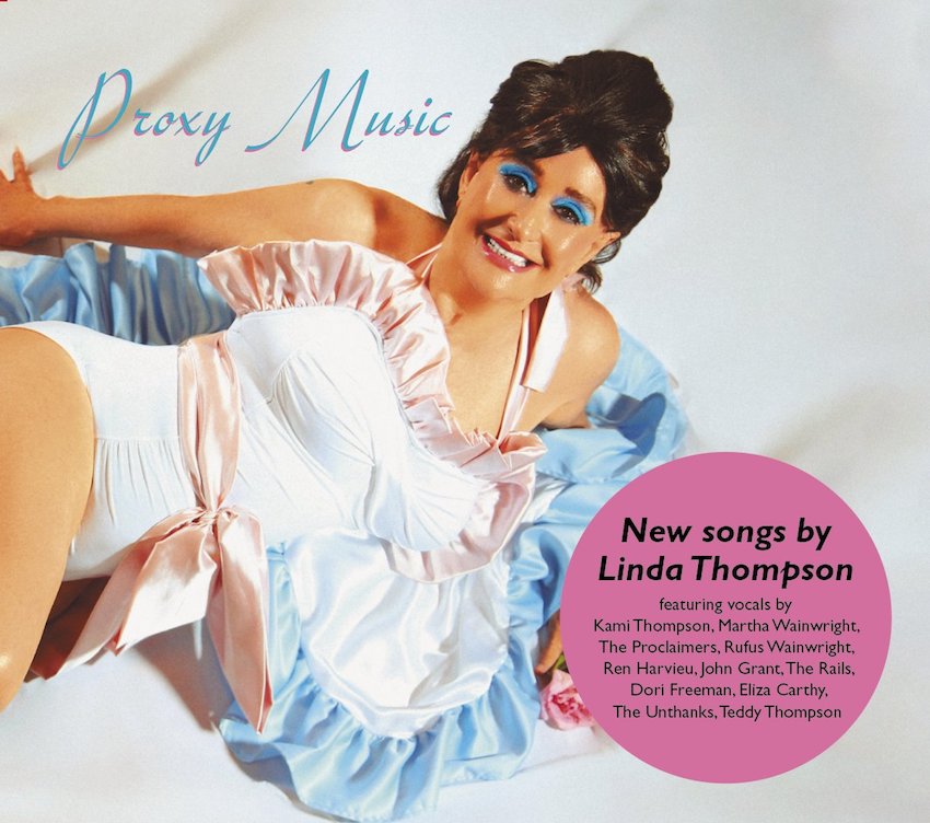 New Linda Thompson tribute album 'Proxy Music' with her compositions sung by talented family members and friends out June 21st... check out the boffo Roxy Music parody sleeve and 'Solitary Traveller' sung by Linda's daughter Kami Thompson: theperlichpost.blogspot.com/2024/04/new-pr…
