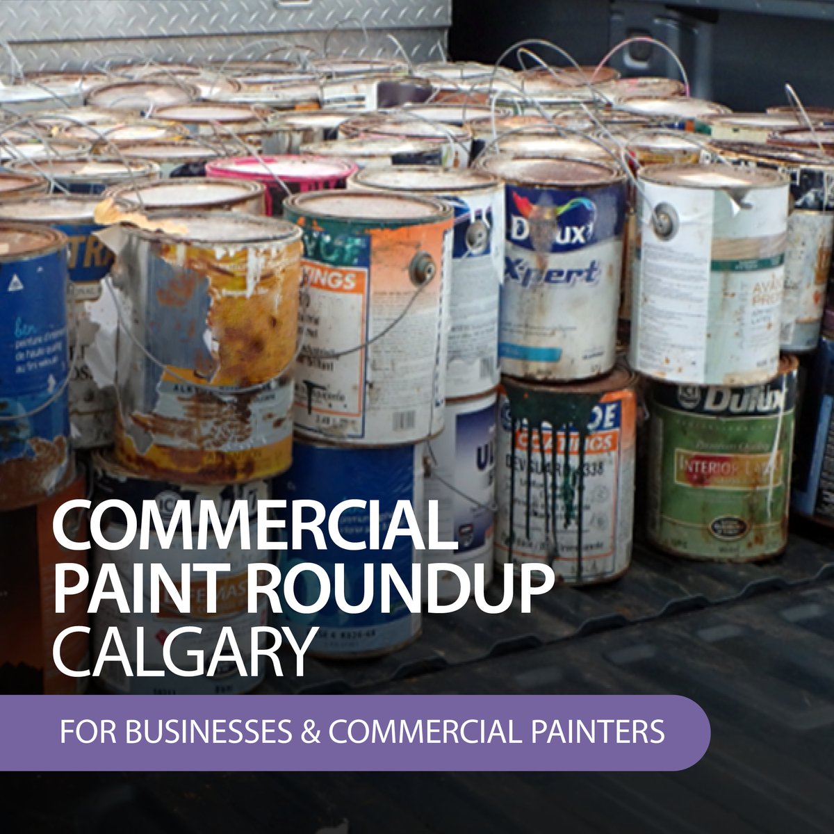 Hey, #Calgary #CommercialPainters and #Businesses! Bring your leftover paint, empty paint cans or spray paint, to RENUE RECYCLING Ltd.,6224 – 29 Street SE, Calgary, until 2 pm today and we will #recycle them for free! bit.ly/3P9h2ew #Paint #YYC