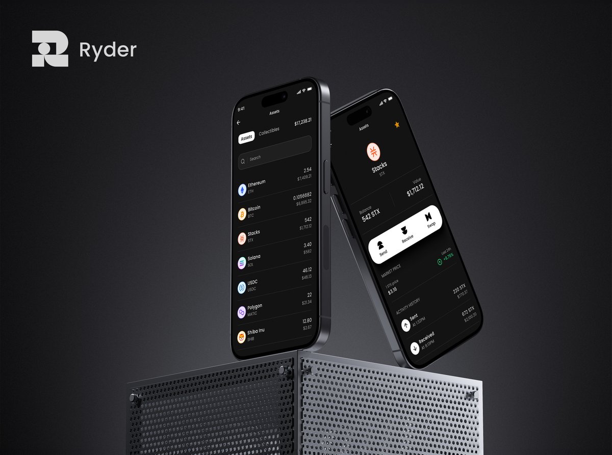 Hey @Stacks degens, ready for the coolest Hardware Wallet ever made? Get your $STX locked and loaded, soon on @Ryder_ID 🔐