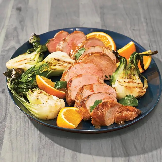 Pork tenderloin is just as lean as boneless, skinless chicken breast! And packed full of good for your protein. Add it to your grocery list and try it out with this Pork Tenderloin with Honey-Spiced Mango Sauce recipe! bit.ly/4aqM4qF