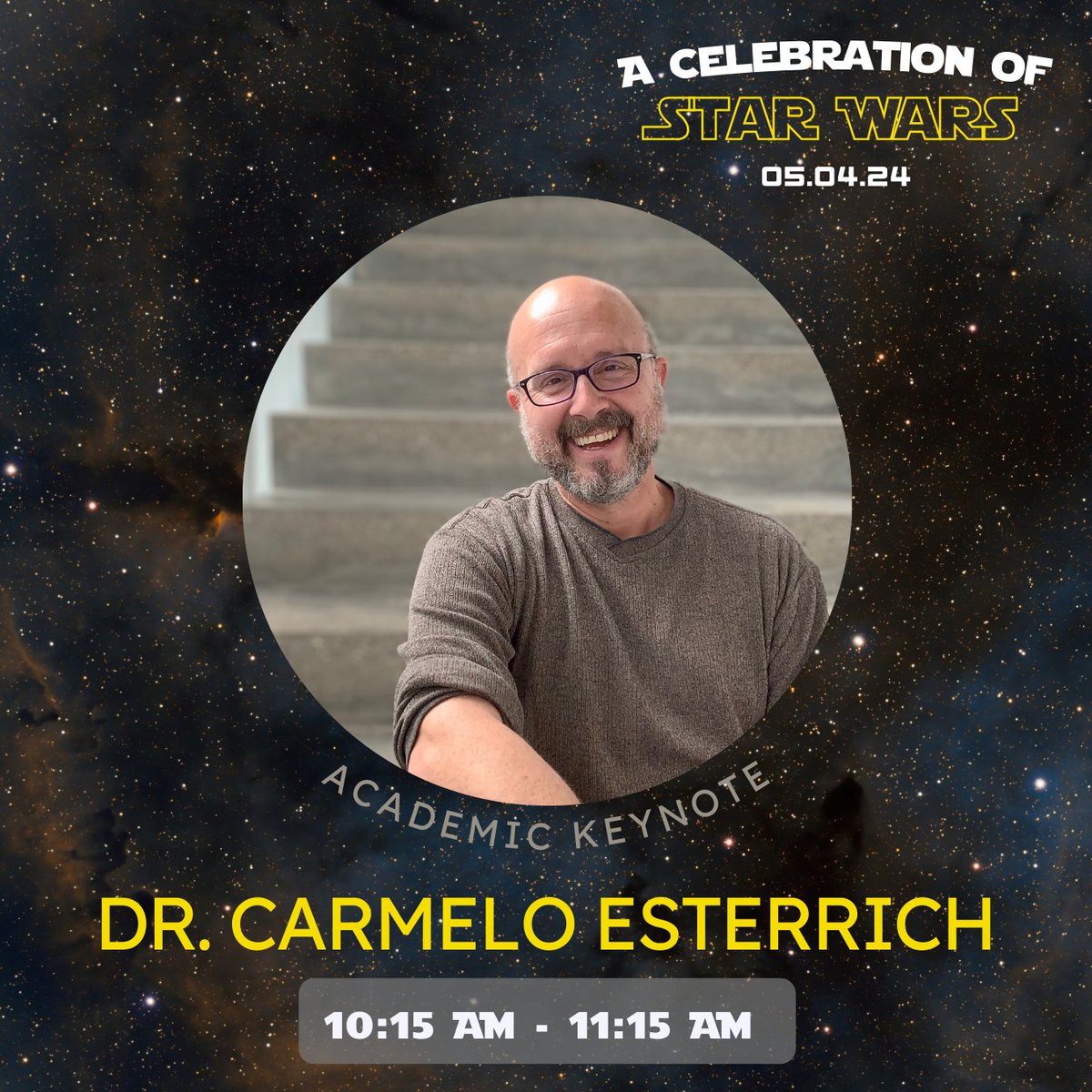 We’re so pleased to welcome Dr. Carmelo Esterrich, Columbia College-Chicago as our Academic Keynote Speaker this year! The keynote presentation will be offered in-person in Room 805 & online from 10:15 am - 11:15 am.