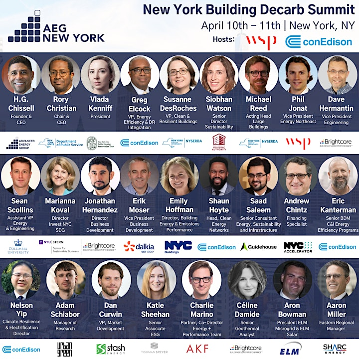 Join us on April 10th and 11th at the Decarbonization Summit. This event brings together a diverse group of stakeholders to forge actionable strategies for the decarbonization of buildings in NYC. Register to attend one or both days here: eventbrite.com/e/aeg-new-york…