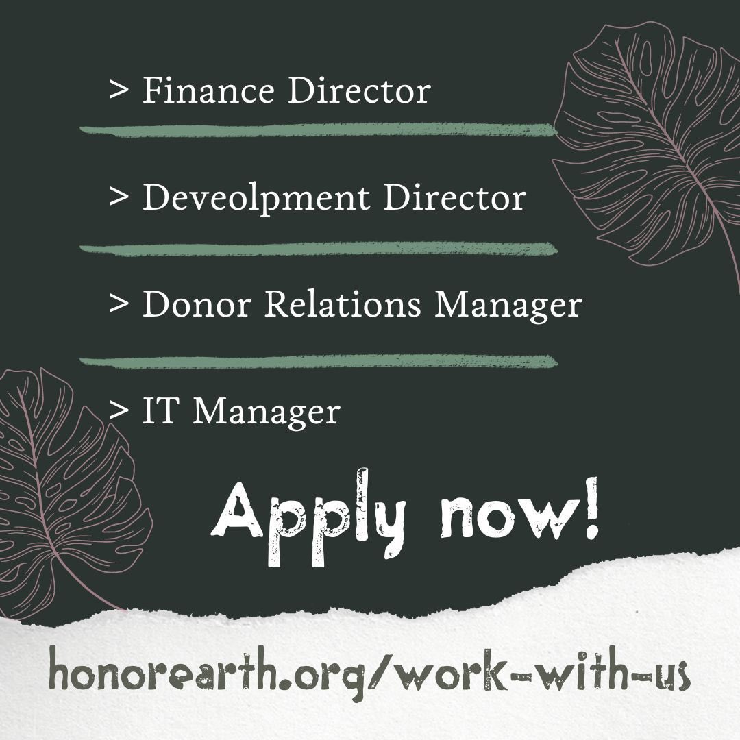 🎊 Honor the Earth is hiring for 3 full-time positions and 1 part-time position. Join our team! 🌲 All positions are remote. Apply now: honorearth.org/work-with-us