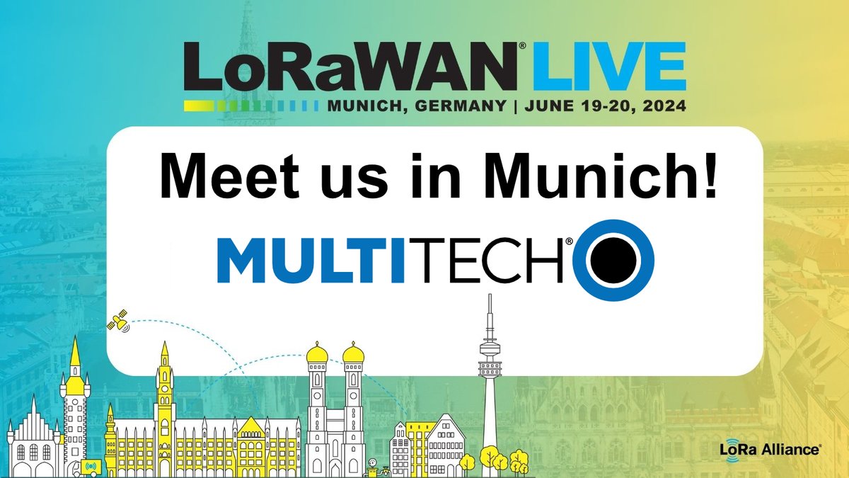 Develop successful #LoRaWAN deployments and scale at #LoRaWANLive in Munich, Germany in June! Register today to join sponsor MultiTech who will showcase it's entire line of LoRaWAN products and solutions to quickly get IoT applications to market. lnkd.in/g5A3Wewb