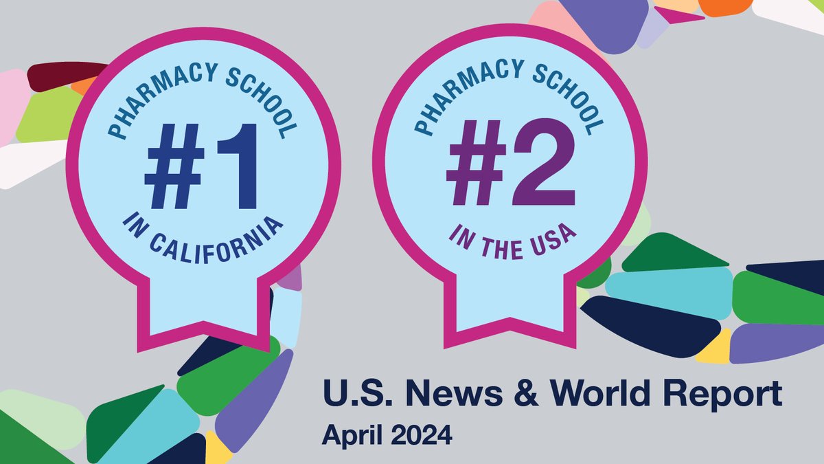 🏆 The @UCSF School of Pharmacy has ranked 2nd place nationally and 1st place in CA in the 2024 U.S. News & World Report survey of best accredited pharmacy schools and programs, recognizing our research and innovation leadership. tiny.ucsf.edu/WqNZy2