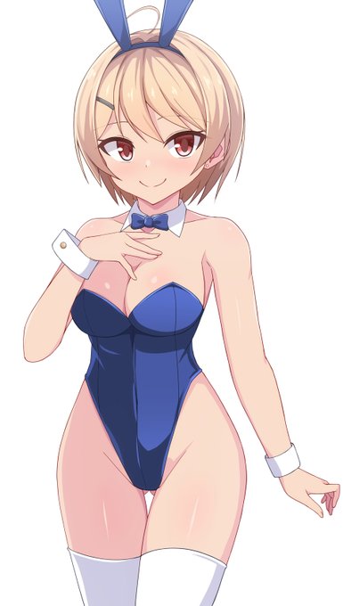 オリキャラのラクティスちゃん
「このバニー衣装ちょっと際どいね」 