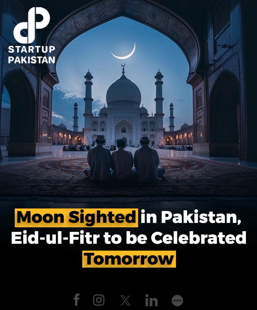 Moon Sighted in Pakistan, Eid-ul-Fitr to be Celebrated Tomorrow

#Moon #Pakistan #Eidulfitr