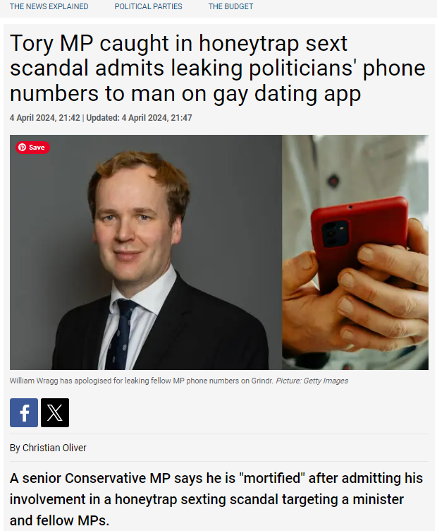 @RishiSunak @SimonHarrisTD I wonder if Rishi Sunak can confirm- 1. Who's private phone numbers did William Wragg hand over to a known blackmailer? 2. Who is the Minister involved? 3. Who else has been blackmailed? 4. Has there been a breach of our national security? #WillyGate #TorySleaze