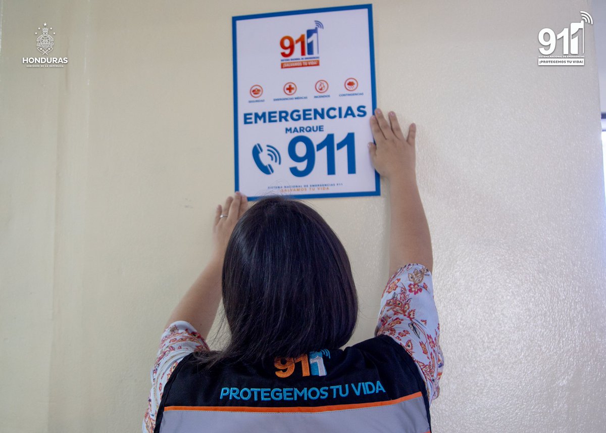 1/2 🗣️El Sistema Nacional de Emergencias 911 realizó una jornada de socialización sobre el uso correcto de la línea de emergencias en las instalaciones del centro de salud Dr. Villeda Morales, ubicado en la colonia El Pedregal de la ciudad capital.