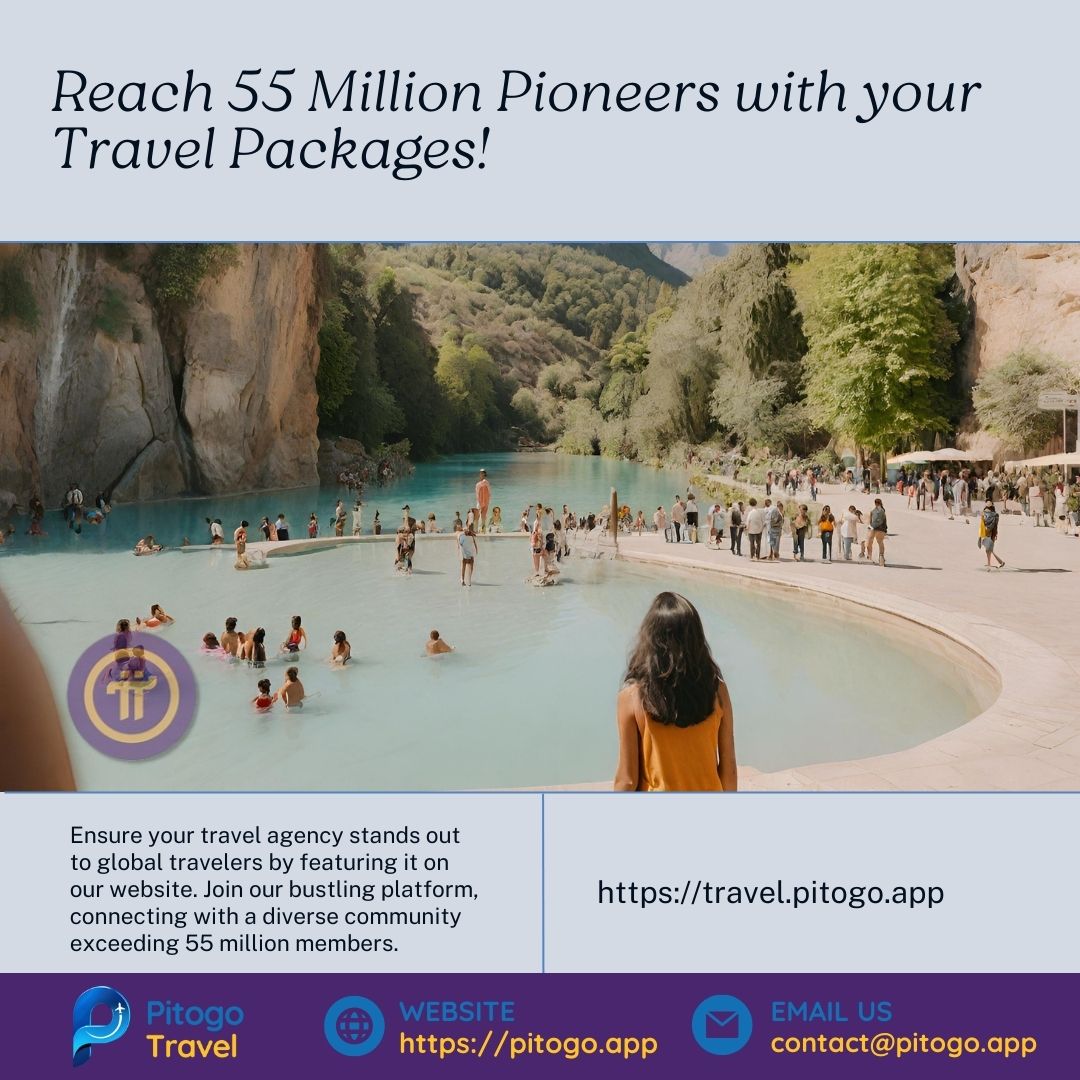 🌟Ready to pioneer a new era in travel? Join Pitogo Travel today and embark on a journey of innovation and success. Let's craft hospitality experiences that spark curiosity, awaken wanderlust, and leave an indelible mark on every traveler.
 #TravelAgencies #PiPayments