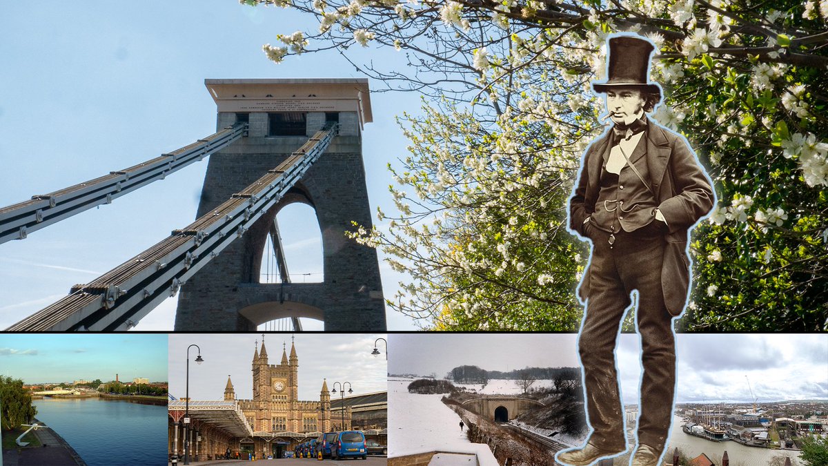 Happy Birthday to Bristol's most eminent engineer - Isambard Kingdom Brunel! 🎩🛤 We've put together a guide to some of his most prominent creations in the area - check it out here ➡rebrand.ly/udl1go4