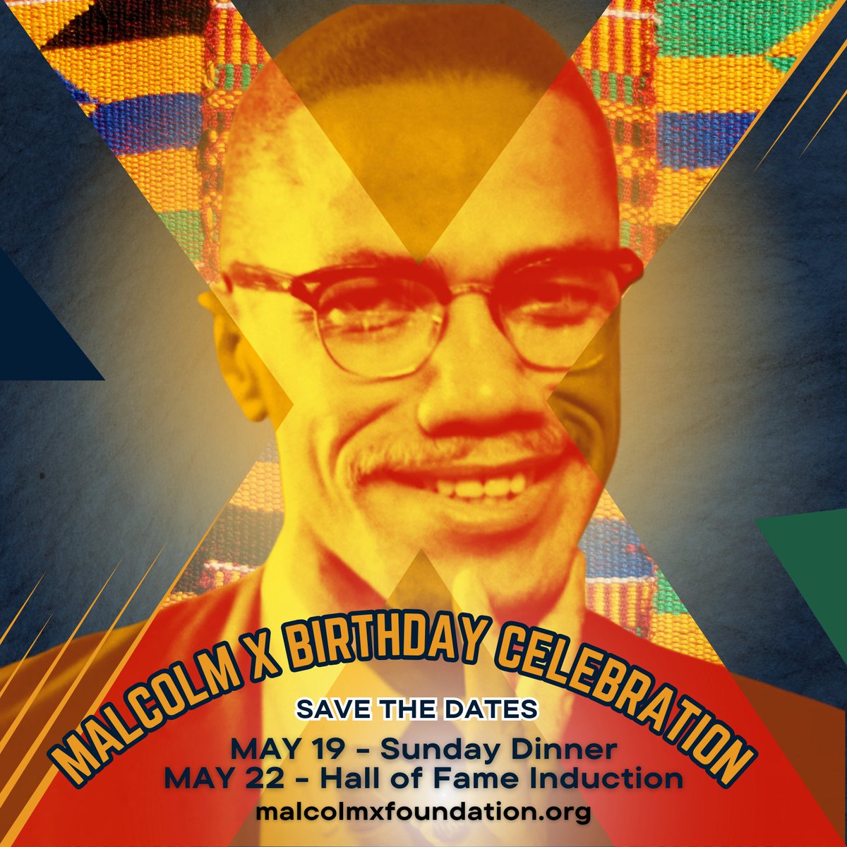 40 days away from our annual Malcolm X Birthday Celebration - This year hosting 2 events! May 19th & May 22nd, Save the Dates, more details to be shared soon!