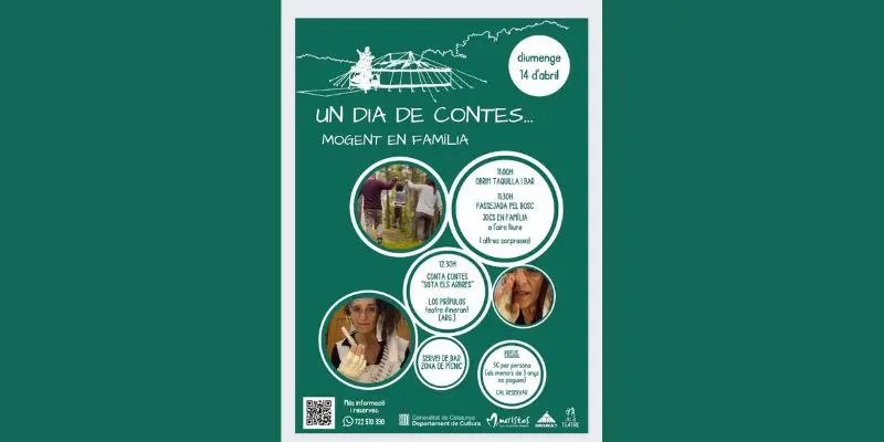 Us agraden els contes? 🧚‍♀️ Doncs aleshores anoteu la data a l'agenda, el diumenge 14 d'abril, Contes a la Natura!🧜 a la casa de colònies Mogent: passejada pel bosc, jocs i conta-contes!🙋 Reserva la teva entrada! 🦄 sortirambnens.com/activitats/age… #sortirambnens #ambnens @mogentllinars