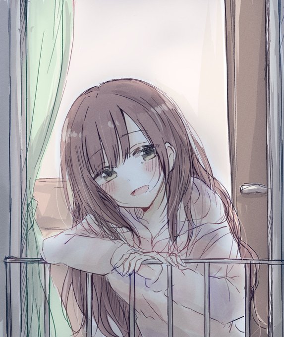 「balcony long hair」 illustration images(Latest)