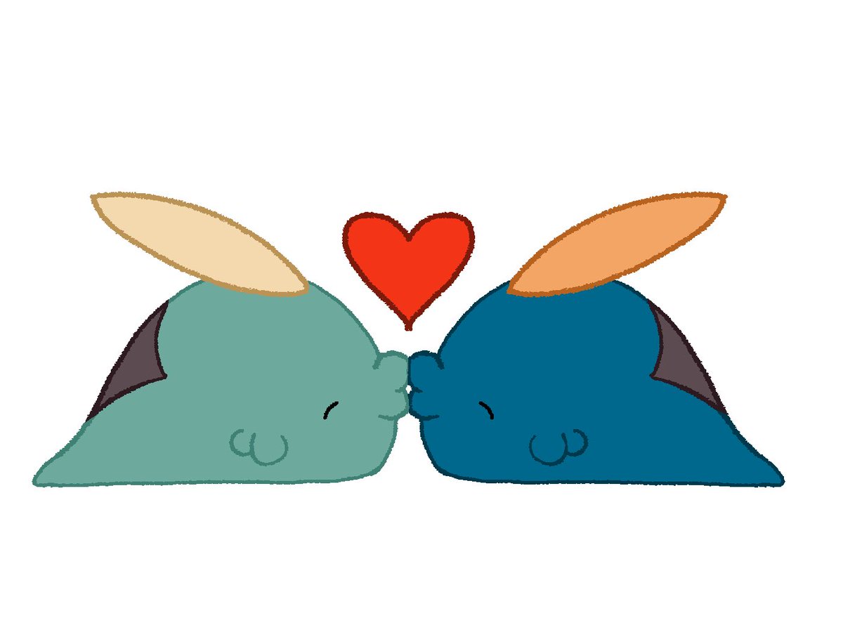 have a gulpin kissy i just finished :33