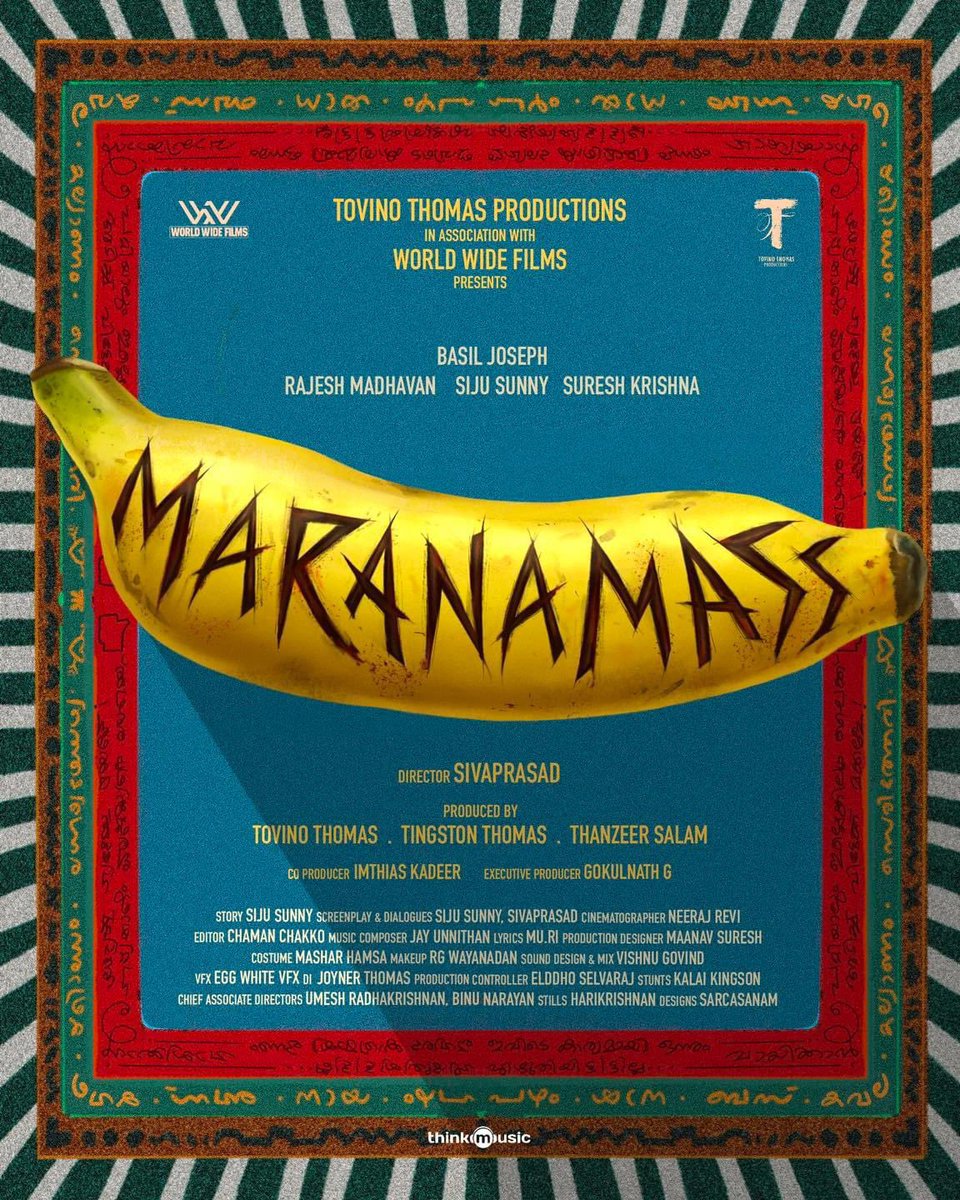 #MaranaMass Starring #BasilJoseph 💥

Produced by #TovinoThomas