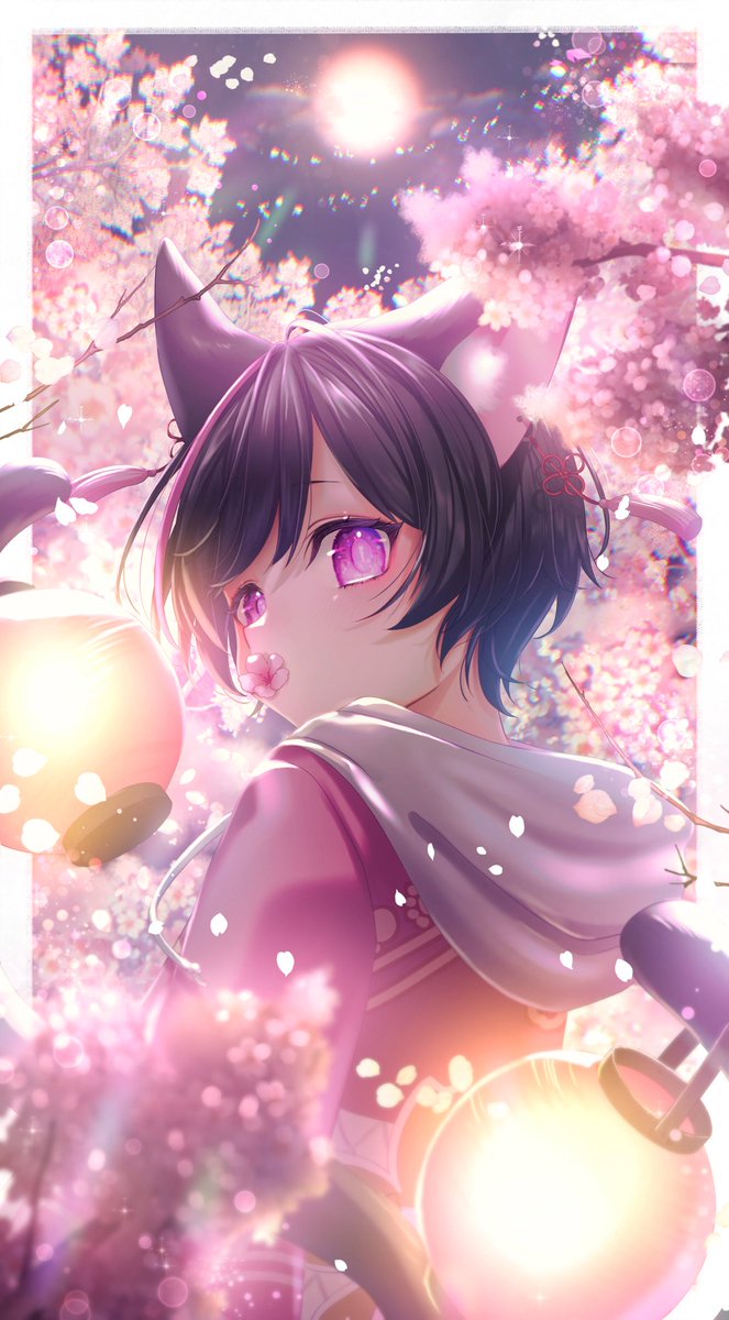 V_Todomaki_41's tweet photo. 配信内でも紹介しましたが、綾斗先生(@kururuduki)からイラストプレゼントしていただきました…！🌸
桜満開！食べてる！ﾑｼｬﾑｼｬ　ｵｲｼｰｲｯ！！🌸
そして可愛い🌸 https://t.co/Dgcu61CTod