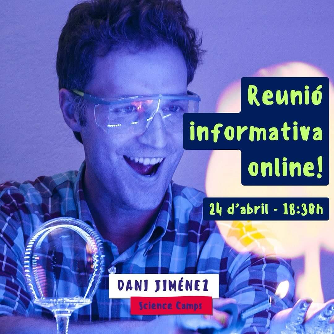 DJSC_STEAM's tweet photo. 🧪🧬DANI JIMÉNEZ SCIENCE CAMPS | El proper 24 d'abril realitzarem, de forma telemàtica, la reunió informativa de mares i pares 🙌🏻

Trobareu el link al web dels camps https://t.co/qgurdpEVvO 😘 https://t.co/gLb7fszy6c