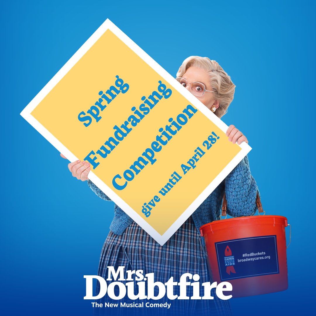 Doubtfire On Tour! (@doubtfireontour) on Twitter photo Happy <a href="/BCEFA/">Broadway Cares</a> Spring Fundraising season! Our national tour is raising money and you can give until April 28th! donate.broadwaycares.org/team/560654 Happy <a href="/BCEFA/">Broadway Cares</a> Spring Fundraising season! Our national tour is raising money and you can give until April 28th! donate.broadwaycares.org/team/560654