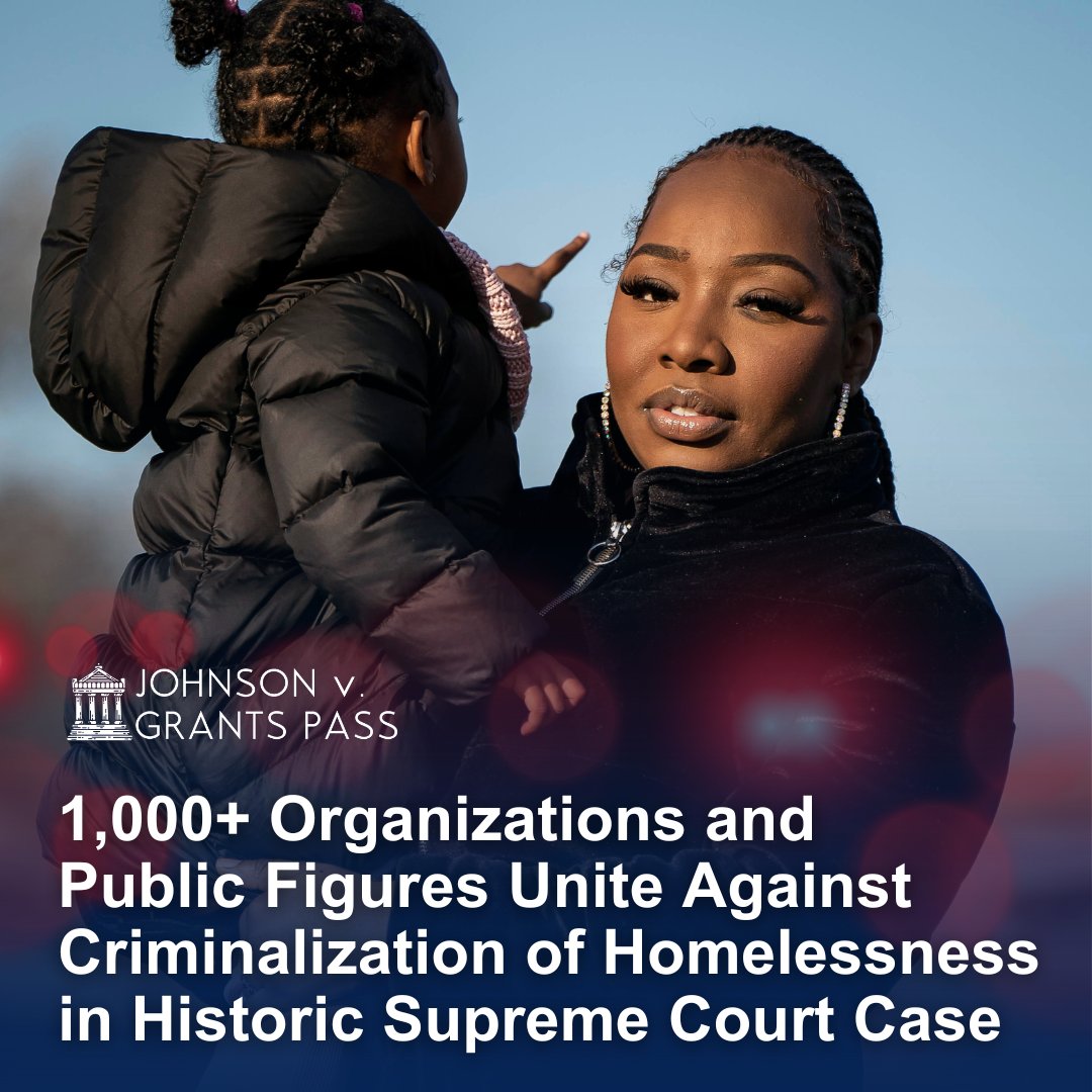 City leaders across the country want to arrest or ticket people for having no home to sleep at night. A #SCOTUS case will decide whether we are going to be a country that punishes people for experiencing homelessness. Learn more at bit.ly/jvgp224