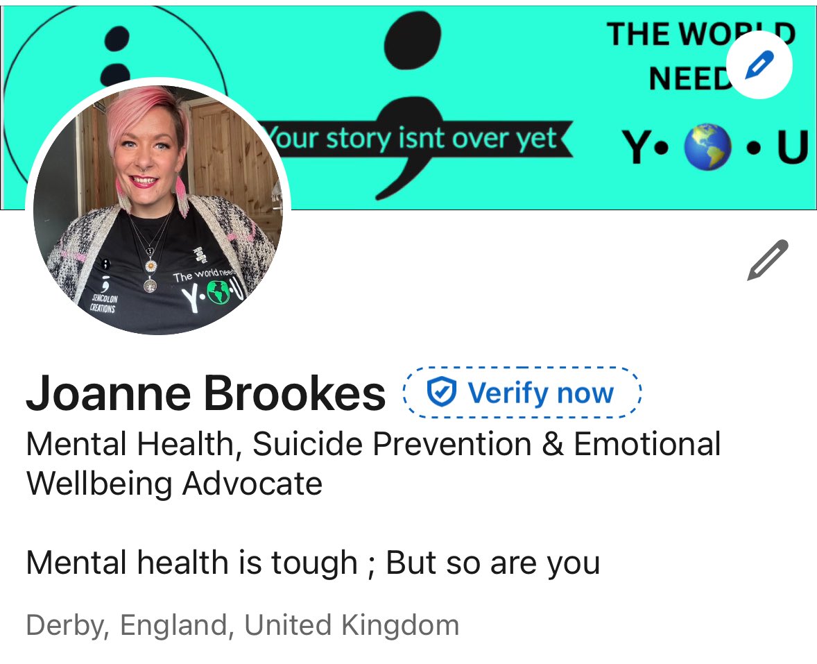 I am now on #linkedIn 

Please if you’ve ever seen me in action please go and give me a follow, connect and please please endorse my work so potential connections know I’m genuine 

#networking #mentalhealthadvocate #semicoloncreations