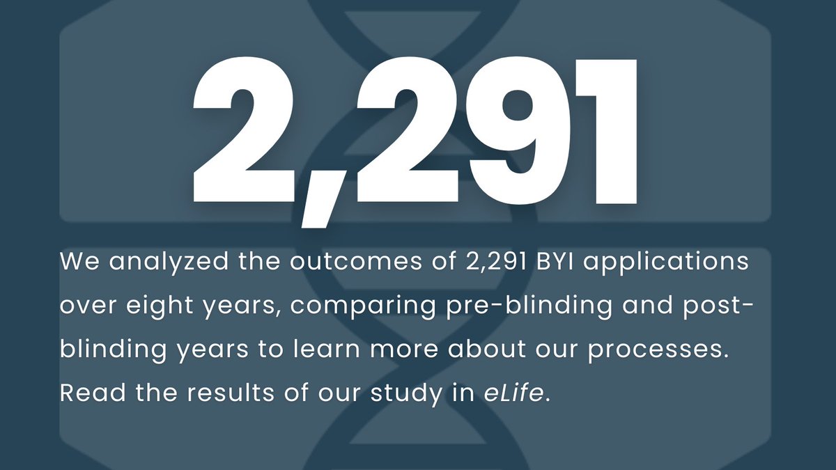 People are praising Beckman Foundation’s multi-year study on the impact of blinding on institutional prestige bias, calling it “…of great value, “…a path forward,” a study that “enables us,” and “can level the playing field.” Read it in @eLife: ow.ly/ga0S50RbvRl