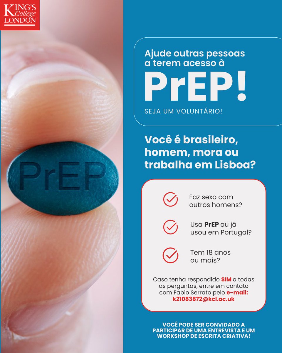 I’m looking to chat with Brazilian 🇧🇷 guys in Lisbon 🇵🇹 on PrEP! Is this you? Do you know anyone? DM me! 📲 fabioserrato1.wixstudio.io/preplisboa