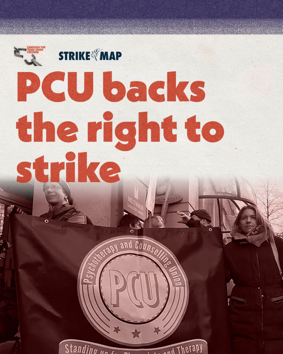 Our growing campaign with @ctufevents is backed by 14 organisations.    

👏Thank you @pcu_union for backing the campaign to defend the #RightToStrike.    

Write your council leader now and make sure they commit to:  
⛔️No to MSL 
♥️Support the right to strike  

Take action:…