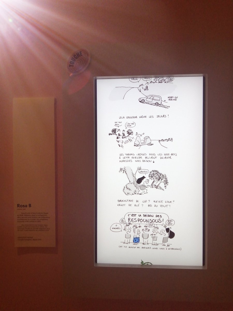Les Respounsous au musée de la bande dessinée @CiteBd d'Angoulême dans l'expo #Croquez ! Yeah! Coucou @RosaBDB12