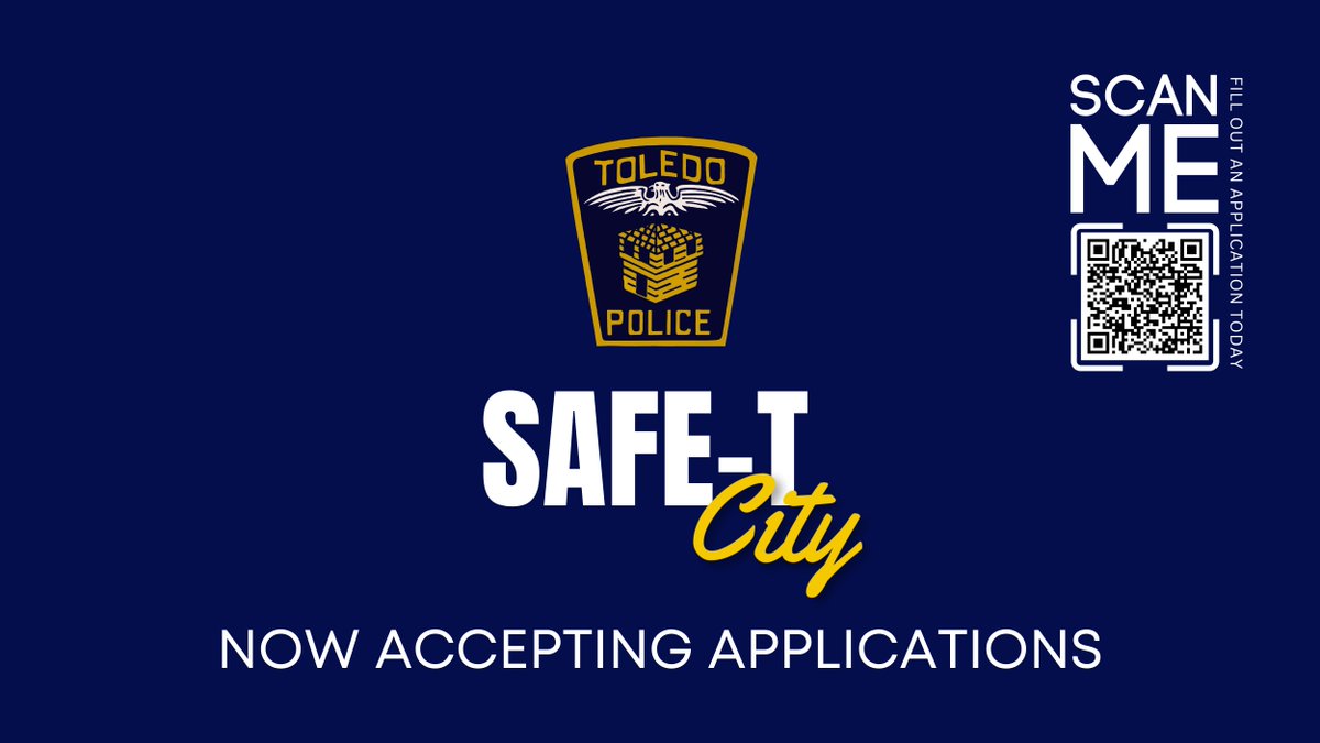Safe-T-City Program is now accepting applications for 2024 summer sessions! Sign your little ones up today! #toledopolice #safetyfirst #safetycity facebook.com/share/p/VxArv6…?