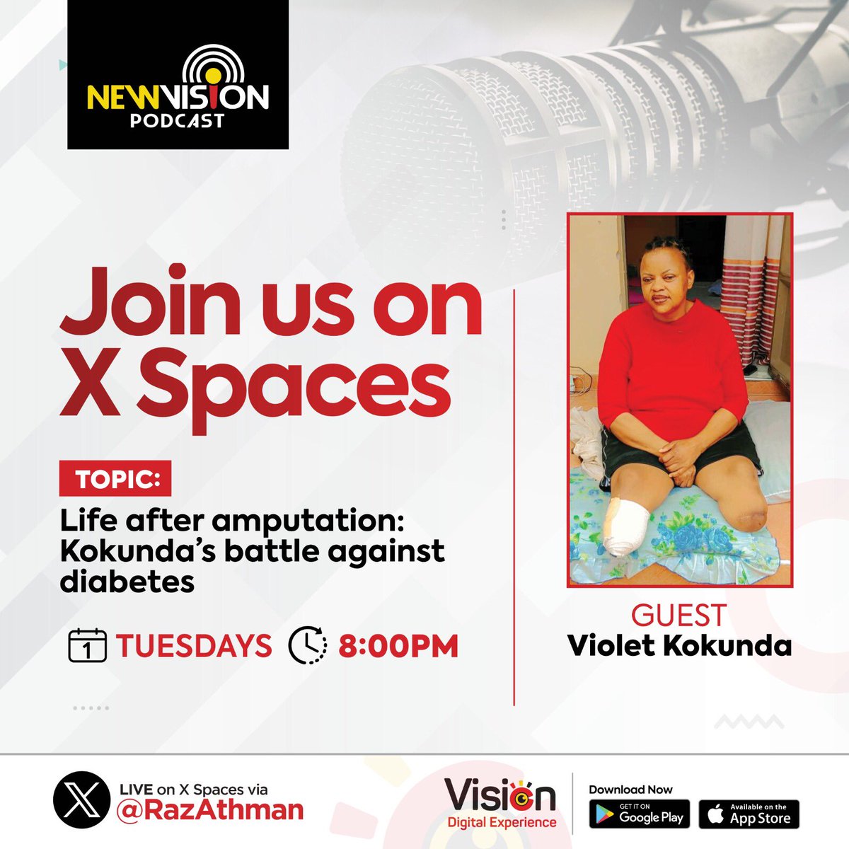 Our panel tonight on the live #VisionPodcast 
Tune in at 8pm here twitter.com/i/spaces/1RDGl… @newvisionwire