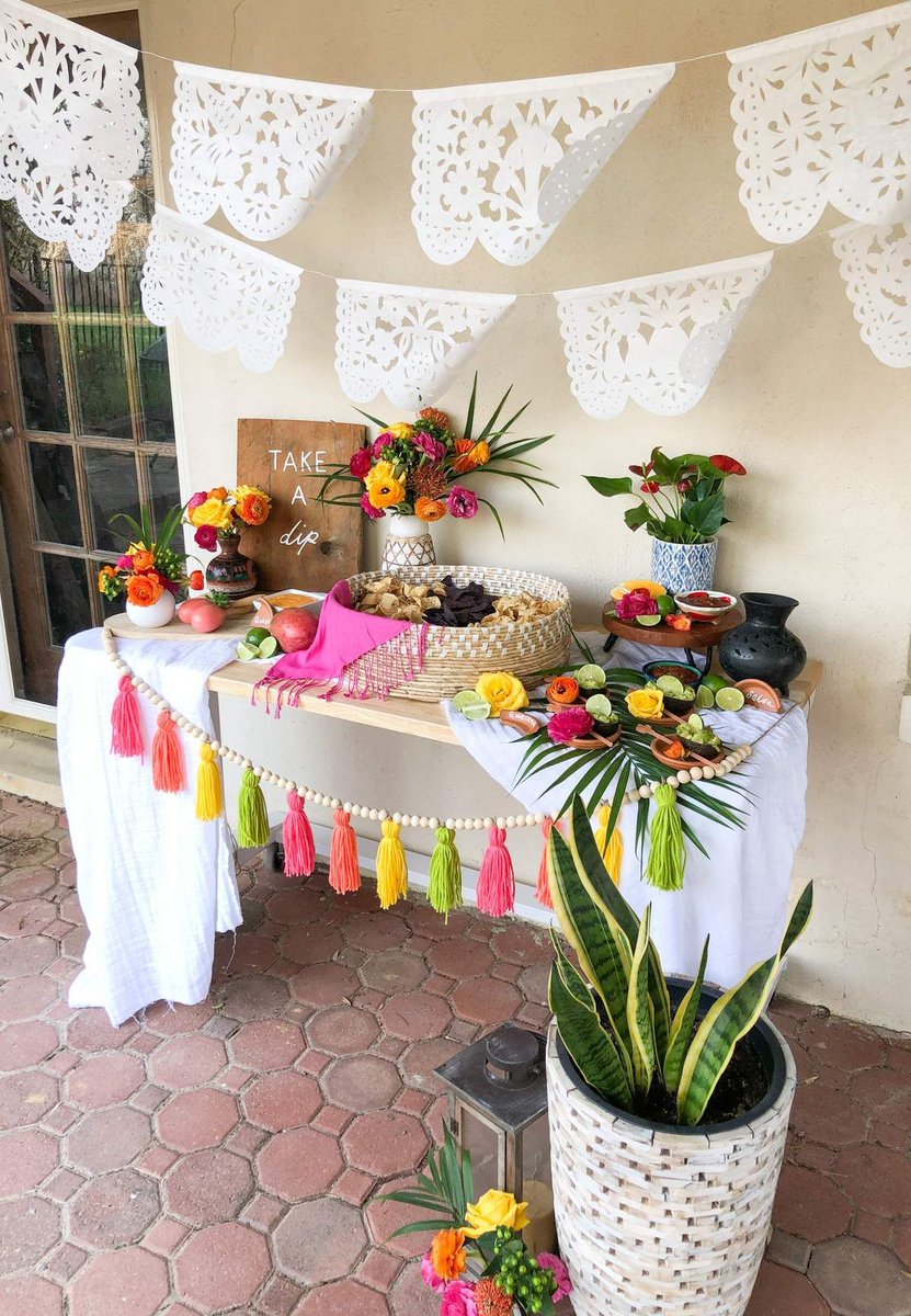 Feast your eyes on this fantastic Mexican fiesta! Love the decor! catchmyparty.com/parties/palm-s… #catchmyparty #partyideas #fiesta #cincodemayo #mexicanparty
