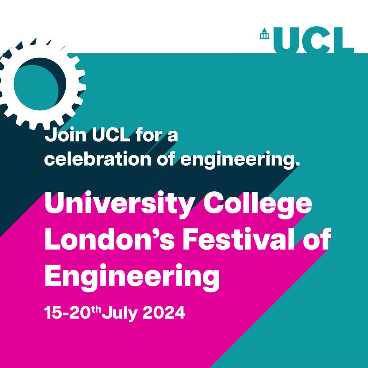 Join @UCLEngineering for a 6 day-long festival to commemorate 150 years of engineering education! To register and learn more about what exciting activities are involved, check out their website here: ucl.ac.uk/engineering/fe…