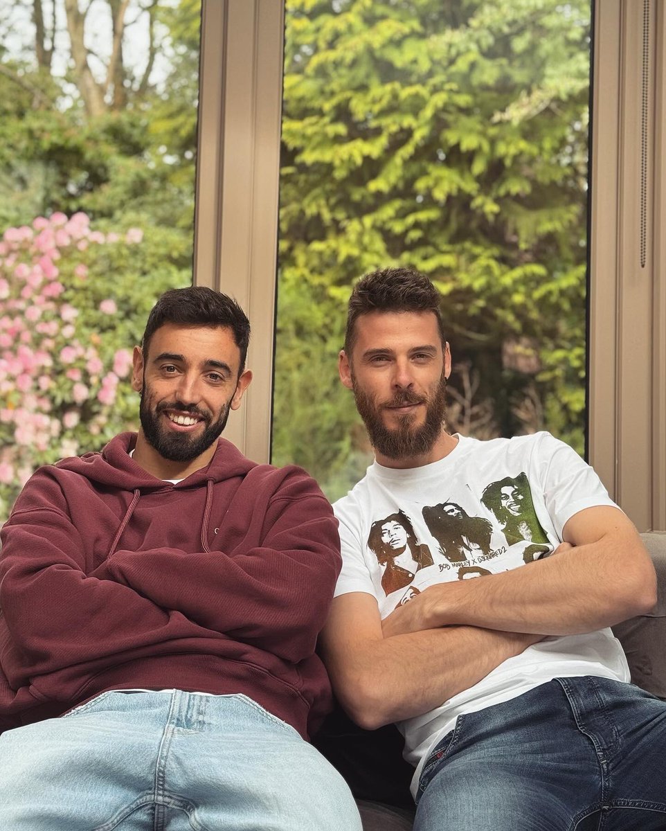 Bruno 🤝 De Gea 

Duygulandık, duygulandık… 🥹🥲