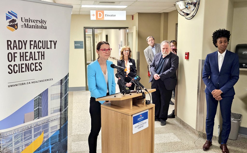 Great to be part of the announcement of the @Royal_College accreditation of the Sleep Disorders physician training at @MisericordiaMB. A very important addition to healthcare in @WinnipegRHA and for all #Manitoba.