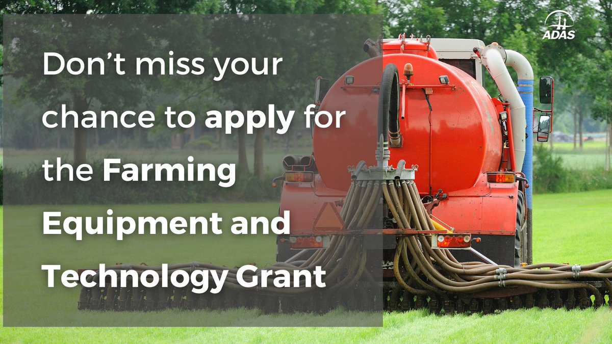 📢There's still time to apply for the Farming Equipment & Tech Fund! ☑️Receive up to £50k per grant ⏰Deadline is the 17th of April 👉 Apply gov.uk/government/pub…