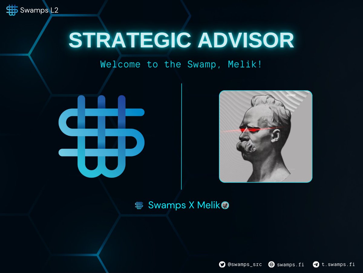 Thrilled to welcome @melikbayram_ to the Swamp as a strategic advisor to Swamps! 🚀 Melik, an esteemed investor, influencer, and an SRC20 OG, is renowned for his role as a pioneering content creator within the Turkish community. His expertise will drive our growth and…