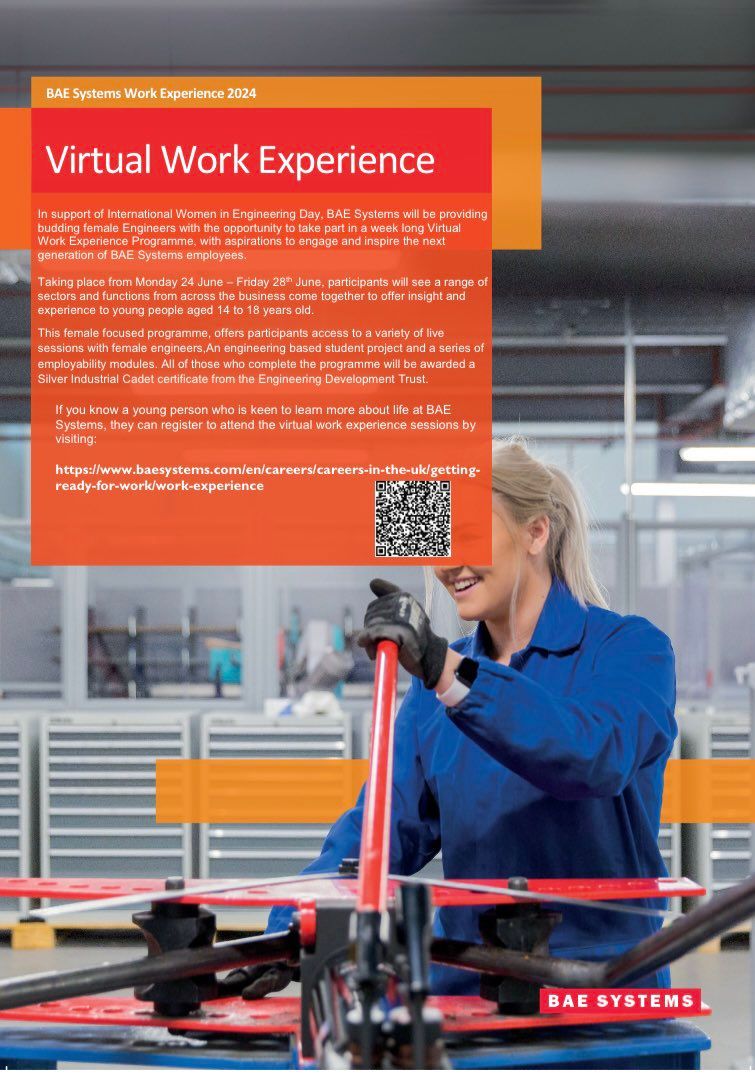 Are you 14-18 and interested in gaining some valuable work experience? 🤩 Take a look at BAE Systems Virtual Work Experience Programme ➡️ buff.ly/31nSk0M