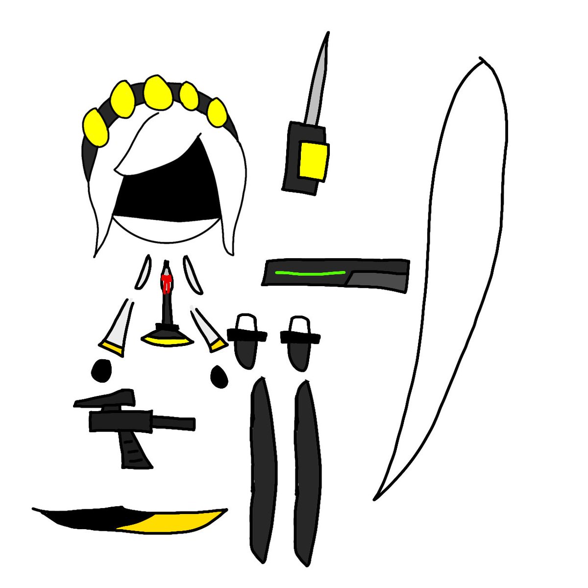 BFB48ovRVUGlWGQ's tweet image. Serial designation X DC2 and sprite

#murderdrones #murderdronesoc #SerialDesignationX #dc2 #sprite