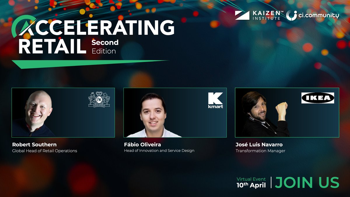 10 Nisan, Türkiye saatiyle 18.00'de Kaizen Institute Global &amp; CI Community işbirliğiyle düzenlenecek olan "Accelerating Retail Second Edition" etkinliğimize katılın! 🗓️
Şimdi kaydolun: lnkd.in/drmYWqmU
#PerakendeDönüşümü #Omnichannel #MüşteriDeneyimi #kaizen #cicommunity
