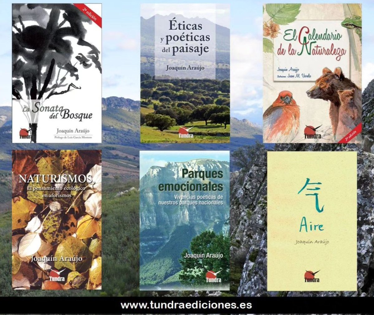 Imprescindibles de @joaquinaraujo tundraediciones.es #librosrecomendados #librosdenaturaleza #LiteraturadeNaturaleza #naturewriting