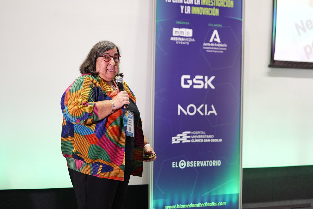 BioMedTechTalks's tweet photo. 🔉 María José Sánchez Pérez, Directora Científica de @ibsGRANADA ha manifestado en #BioMedTechTalks:
"Andalucía es pionera en el plan de medicina personalizada y de precisión. Necesitamos invertir más en investigación y en prevención primaria" https://t.co/KwvKoFf0Hb