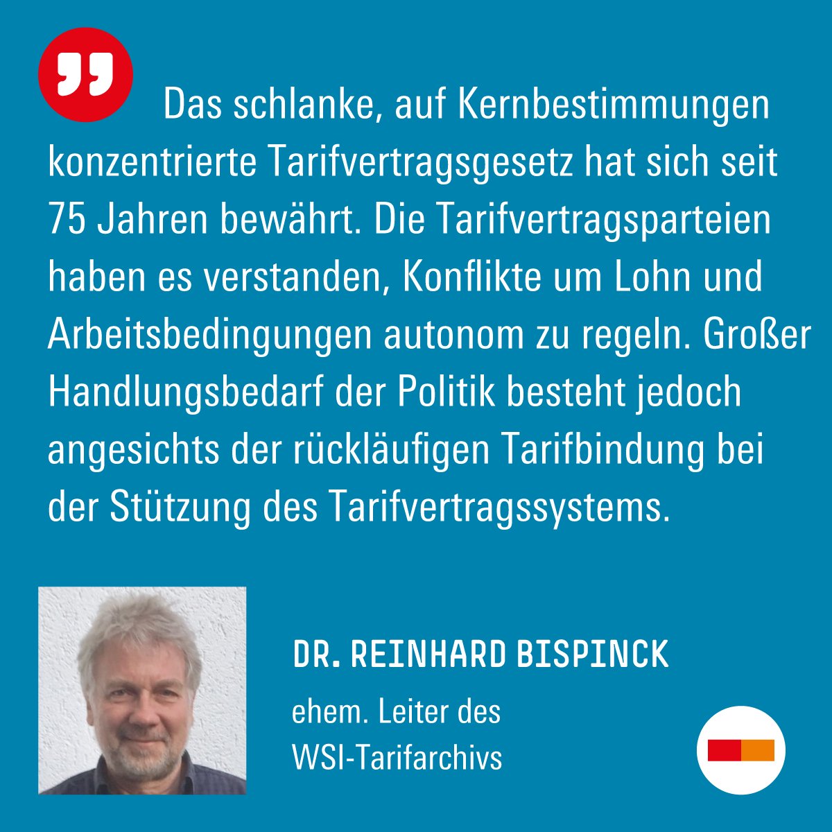 11 Paragrafen, seit 1949 in ihren Grundzügen unverändert: Das #Tarifvertragsgesetz ist ein Erfolgsmodell. Rufe nach einer Neuregelung von #Streiks sind unnötig – mehr politischer Einsatz für #Tarifbindung #Tariftreue hingegen dringend. @ReinhBispinck ➡️ wsi.de/fpdf/HBS-00883…