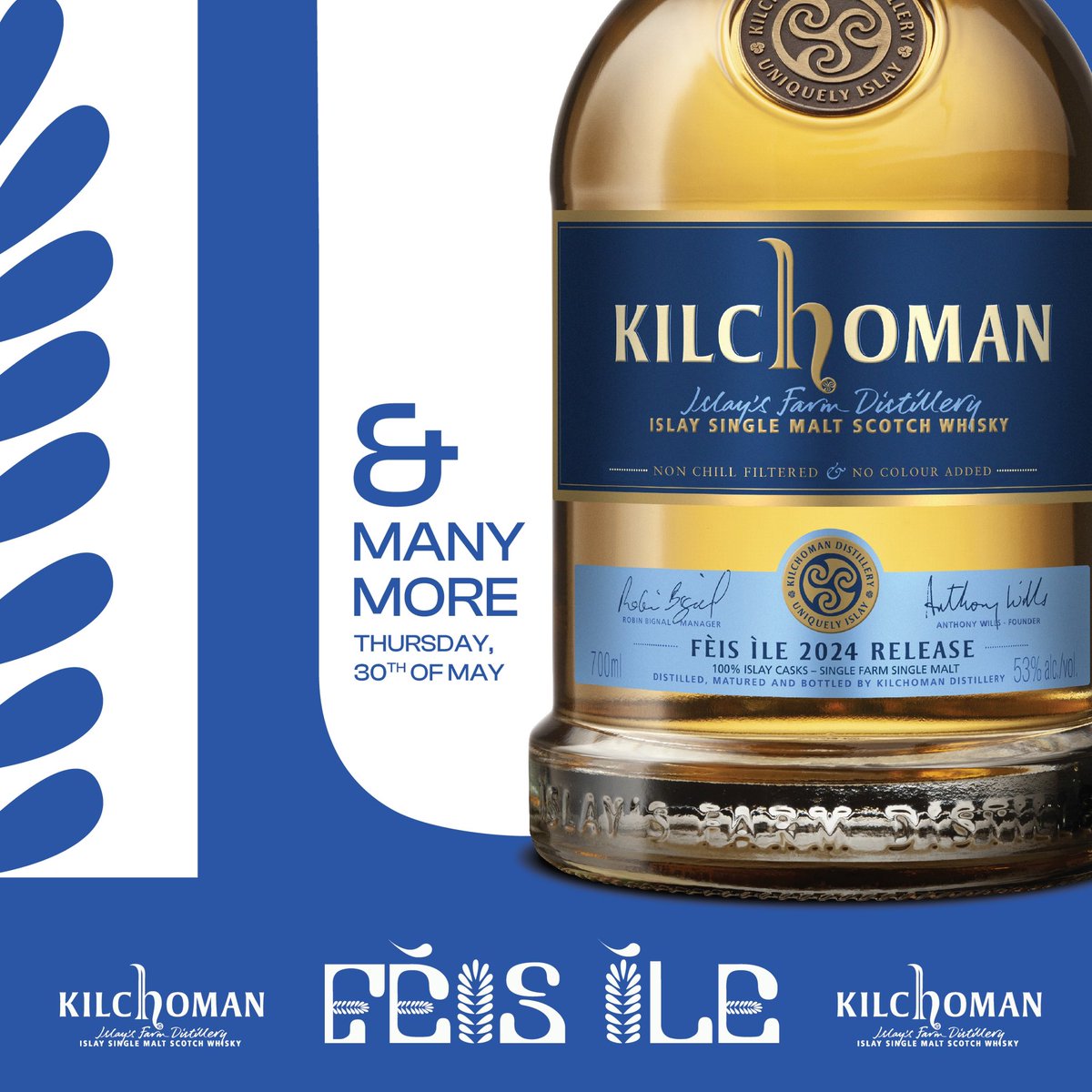 🎟️ Kilchoman Fèis Ìle Day 2024 ticketed events are now open to book and tasting packs for the live online tastings are available to purchase. 🔗 See link below for more info and to book. kilchomandistillery.com/distillery-new…