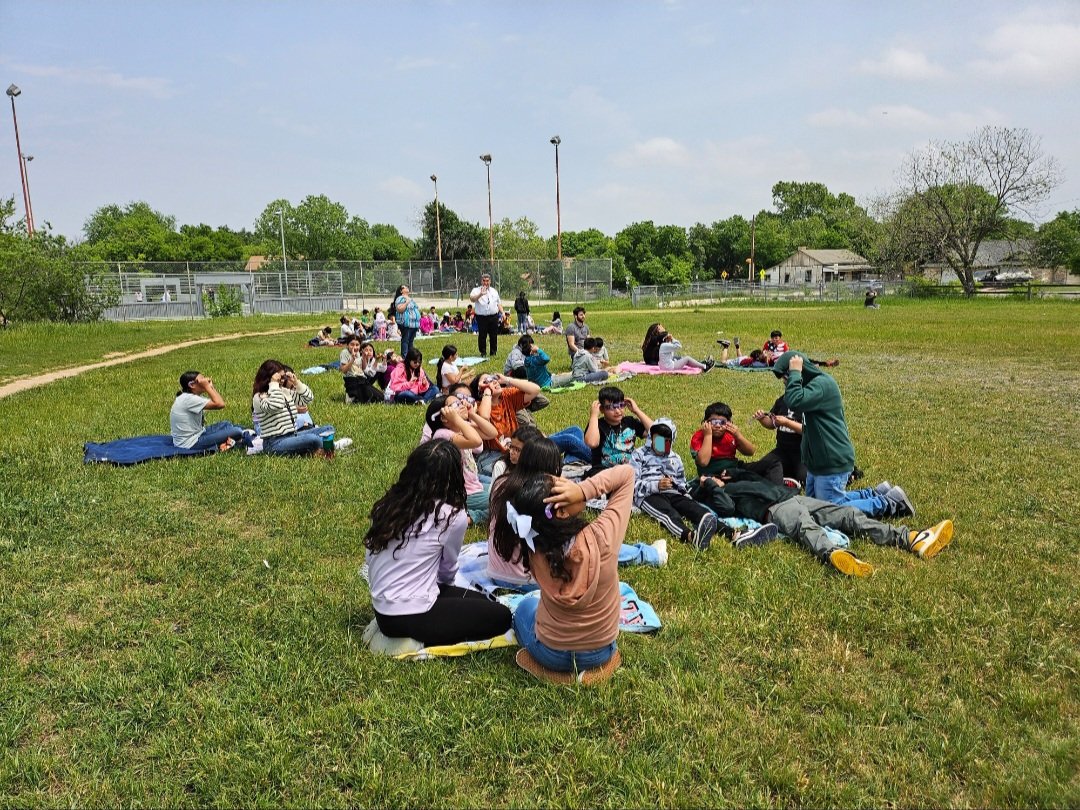 WooldridgeElem's tweet photo. We're truly grateful for the trust each family placed in us by allowing your children to attend school during the eclipse. It's a privilege to be part of their educational journey and ensure their safety every step of the way. #Wooldridgepride #goquails #Eclipse2024 #AISDproud https://t.co/1j985RV7YJ